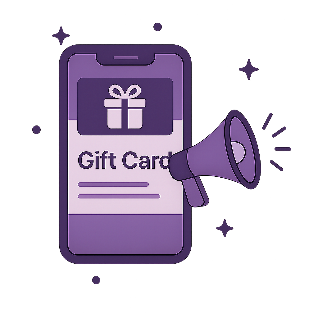 Partage des cartes cadeaux